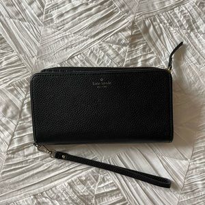 Kate Spade black wallet/clutch/wristlet